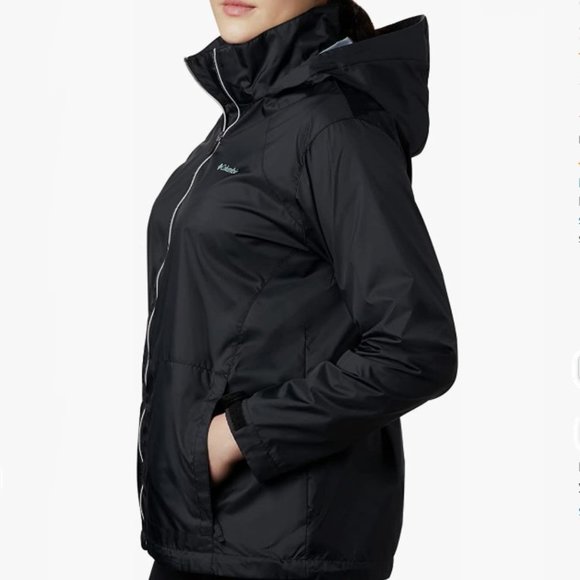 Columbia Womens Switchback III Jacket, Black, Medium - Picture 4 of 7